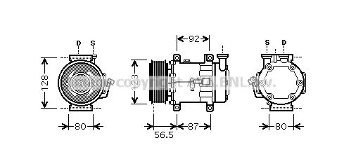 AVA QUALITY COOLING Компрессор, кондиционер FDK432